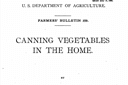 Canning Vegetables in the Home